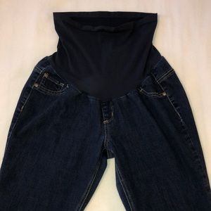 Motherhood Maternity Indigo Blue Skinny Jeans - Dark Wash - Size XL